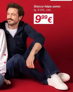 KiK Giacca felpa uomo offerta