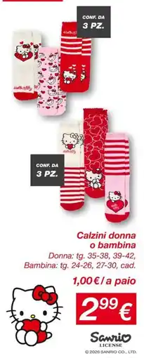 KiK Calzini donna o bambina Bambina offerta