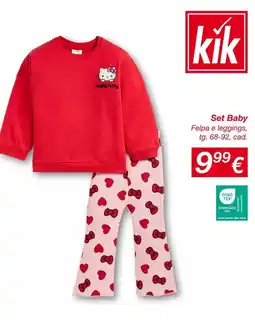 KiK Set Baby Felpa e leggings offerta