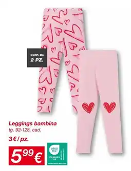 KiK Leggings bambina offerta