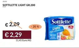 Prezzemolo e Vitale Sottilette light offerta
