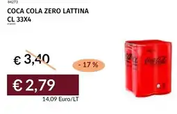 Prezzemolo e Vitale Coca cola zero lattina offerta