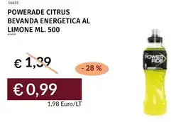 Prezzemolo e Vitale Powerade citrus bevanda energetica al limone offerta