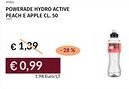 Prezzemolo e Vitale Powerade hydro active peach e apple offerta