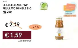 Prezzemolo e Vitale Le eccellenze p&v frullato di mele bio offerta