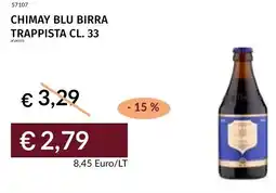 Prezzemolo e Vitale Chimay blu birra trappista offerta