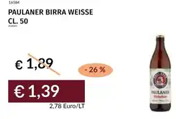 Prezzemolo e Vitale Paulaner birra weisse offerta