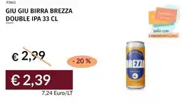 Prezzemolo e Vitale Giu giu birra brezza double IPA offerta