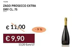 Prezzemolo e Vitale Zago prosecco extra dry offerta