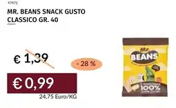 Prezzemolo e Vitale Mr. beans snack gusto classico offerta