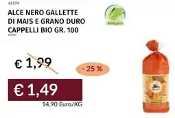 Prezzemolo e Vitale Alce nero gallette di mais e grano duro cappelli bio offerta