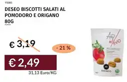 Prezzemolo e Vitale Deseo biscotti salati al pomodoro e origano offerta