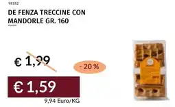 Prezzemolo e Vitale De fenza treccine con mandorle offerta
