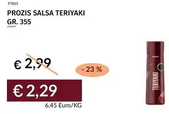 Prezzemolo e Vitale Prozis salsa teriyaki offerta