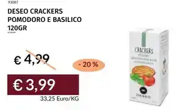 Prezzemolo e Vitale Deseo crackers pomodoro e basilico offerta