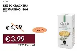 Prezzemolo e Vitale Deseo crackers rosmarino offerta