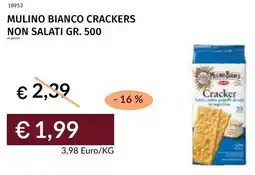 Prezzemolo e Vitale Mulino bianco crackers non salati offerta