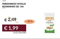 Prezzemolo e Vitale Pandeimassi sfoglie rosmarino offerta