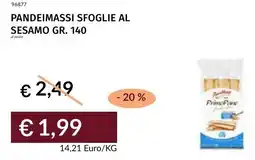 Prezzemolo e Vitale Pandeimassi sfoglie al sesamo offerta
