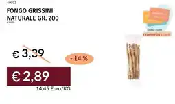 Prezzemolo e Vitale Fongo grissini naturale offerta