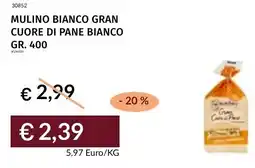 Prezzemolo e Vitale Mulino bianco gran cuore di pane bianco offerta