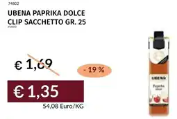 Prezzemolo e Vitale Ubena paprika dolce clip sacchetto offerta