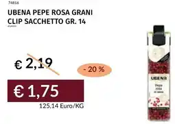 Prezzemolo e Vitale Ubena pepe rosa grani clip sacchetto offerta