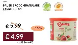 Prezzemolo e Vitale Bauer brodo granulare carne offerta