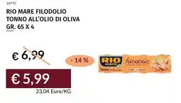 Prezzemolo e Vitale Rio mare filodolio tonno all'olio di oliva offerta
