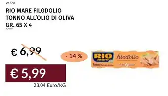 Rio mare filodolio tonno all'olio di oliva