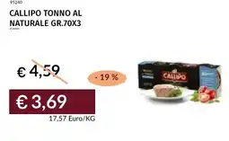 Prezzemolo e Vitale Callipo tonno al naturale offerta