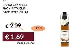 Prezzemolo e Vitale Ubena cannella machinata clip sacchetto offerta