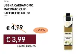 Prezzemolo e Vitale Ubena cardamomo macinato clip sacchetto offerta