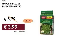 Prezzemolo e Vitale Findus pisellini primavera offerta