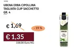 Prezzemolo e Vitale Ubena erba cipollina tagliata clip sacchetto offerta
