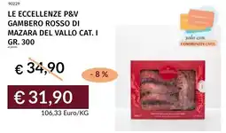 Prezzemolo e Vitale Le eccellenze p&v gambero rosso di mazara del vallo cat. i offerta