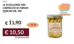 Prezzemolo e Vitale Le eccellenze p&v carpaccio di funghi porcini offerta