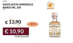 Prezzemolo e Vitale Giusti aceto agrodolce bianco offerta