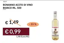 Prezzemolo e Vitale Bonanno aceto di vino bianco offerta