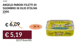 Prezzemolo e Vitale Angelo parodi filetti di sgombro in olio d'oliva offerta