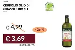 Prezzemolo e Vitale Crudolio olio di girasole bio offerta