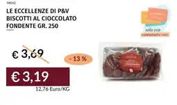 Prezzemolo e Vitale Le eccellenze di p&v biscotti al cioccolato fondente offerta