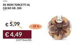Prezzemolo e Vitale De mori torcetti al cacao offerta
