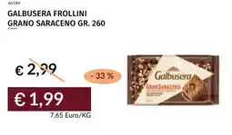 Prezzemolo e Vitale Galbusera frollini grano saraceno offerta