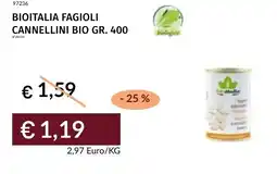 Prezzemolo e Vitale Bioitalia fagioli cannellini bio offerta