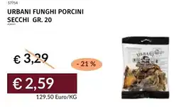 Prezzemolo e Vitale Urbani funghi porcini secchi offerta