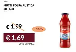 Prezzemolo e Vitale Mutti polpa rustica offerta
