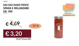 Prezzemolo e Vitale Giu giu sugo pesce spada e melanzane offerta