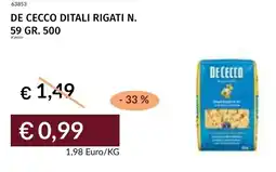 Prezzemolo e Vitale De cecco ditali rigati N. 59 offerta