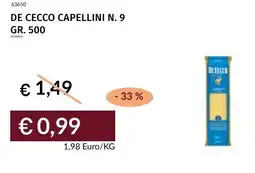 Prezzemolo e Vitale De cecco capellini N. 9 offerta